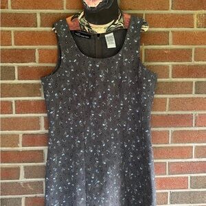 No Boundaries Charcoal Floral Mini Dress